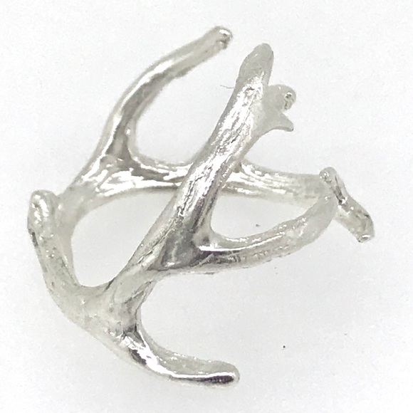 NWT 925 sterling silver antler ring handmade by me - Picture 9 of 9